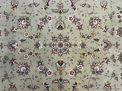 9'x12' Hand-Knotted Wool & Silk Pile Sinopersian Carpet - Area Rug