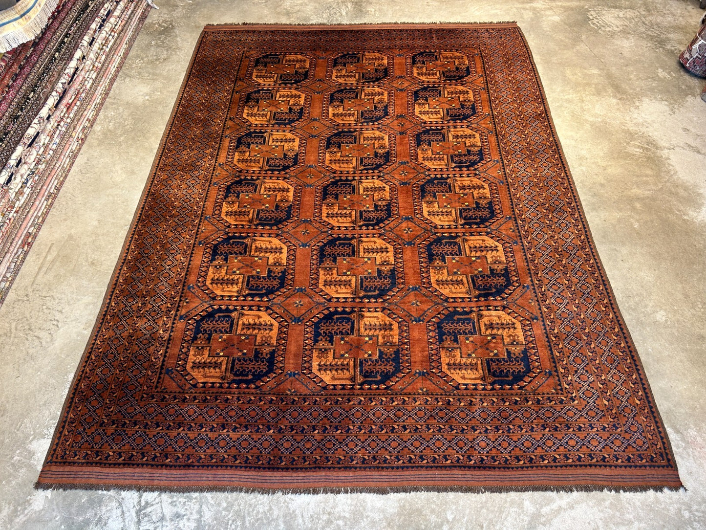 8'8"x12'1" Hand-Knotted 100%  Wool Pile Bokhara Rug