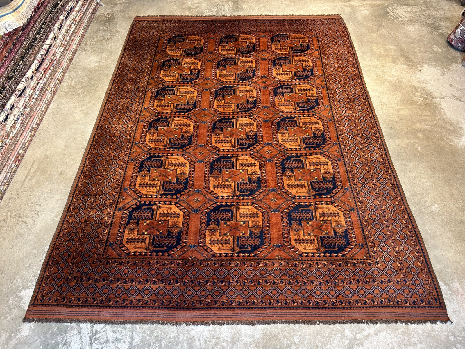 8'8"x12'1" Hand-Knotted 100%  Wool Pile Bokhara Rug