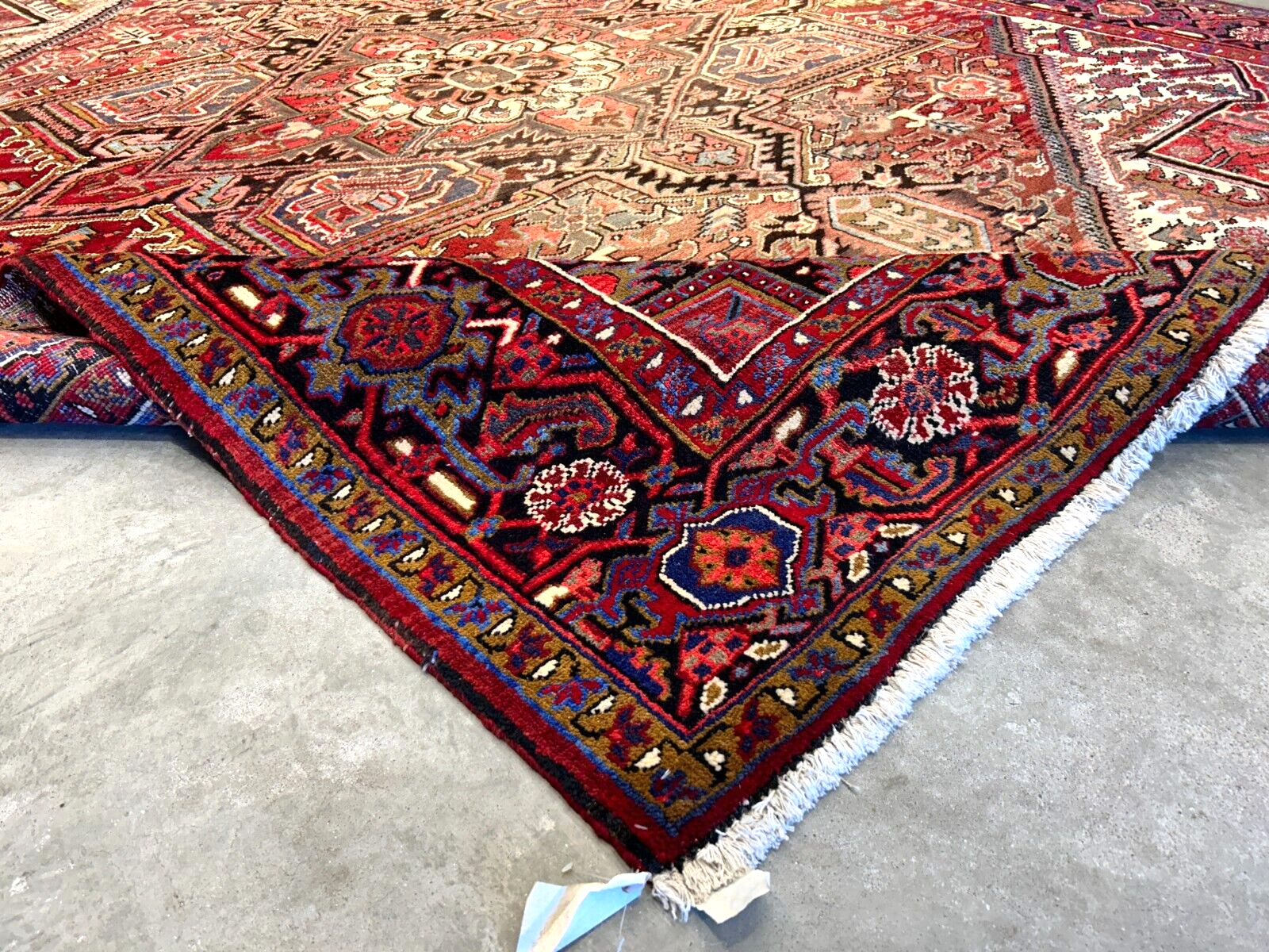 9'x11'9" Hand-Knotted 100% Wool Pile Herize Rug