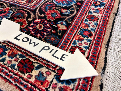 6'11"x10'3" Antique Hand-Knotted Wool Oriental Mood Rug - Area Carpet