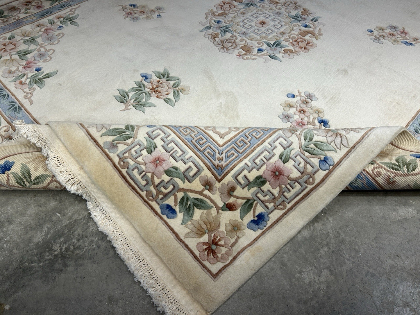 7’10”x10’1” Hand-Knotted 100% Wool Pile Oriental Area Rug - Carpet