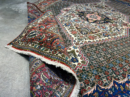 6'7"x9'9" Hand-Knotted 100% Wool Pile Bakhtiarie Carpet - Area Rug