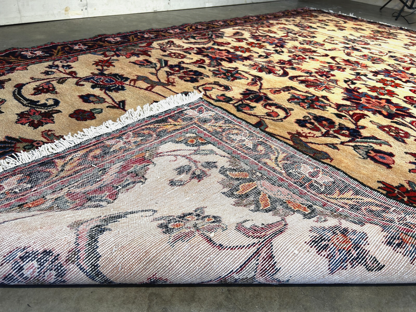 5'1" x 10'3" Hand-Knotted 100% Wool Pile Nahavande Area Rug - Carpet
