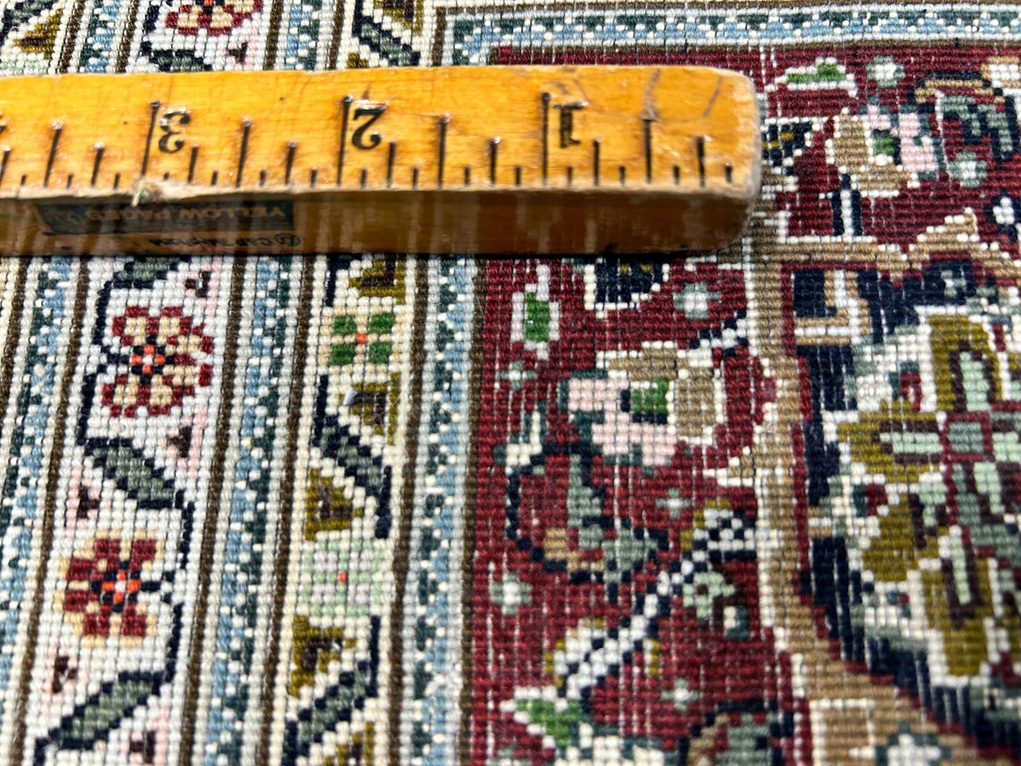 6'6"x9'6" Fine Hand-Knotted Wool & Silk Blend Tabrize Mahi Carpet - Area Rug