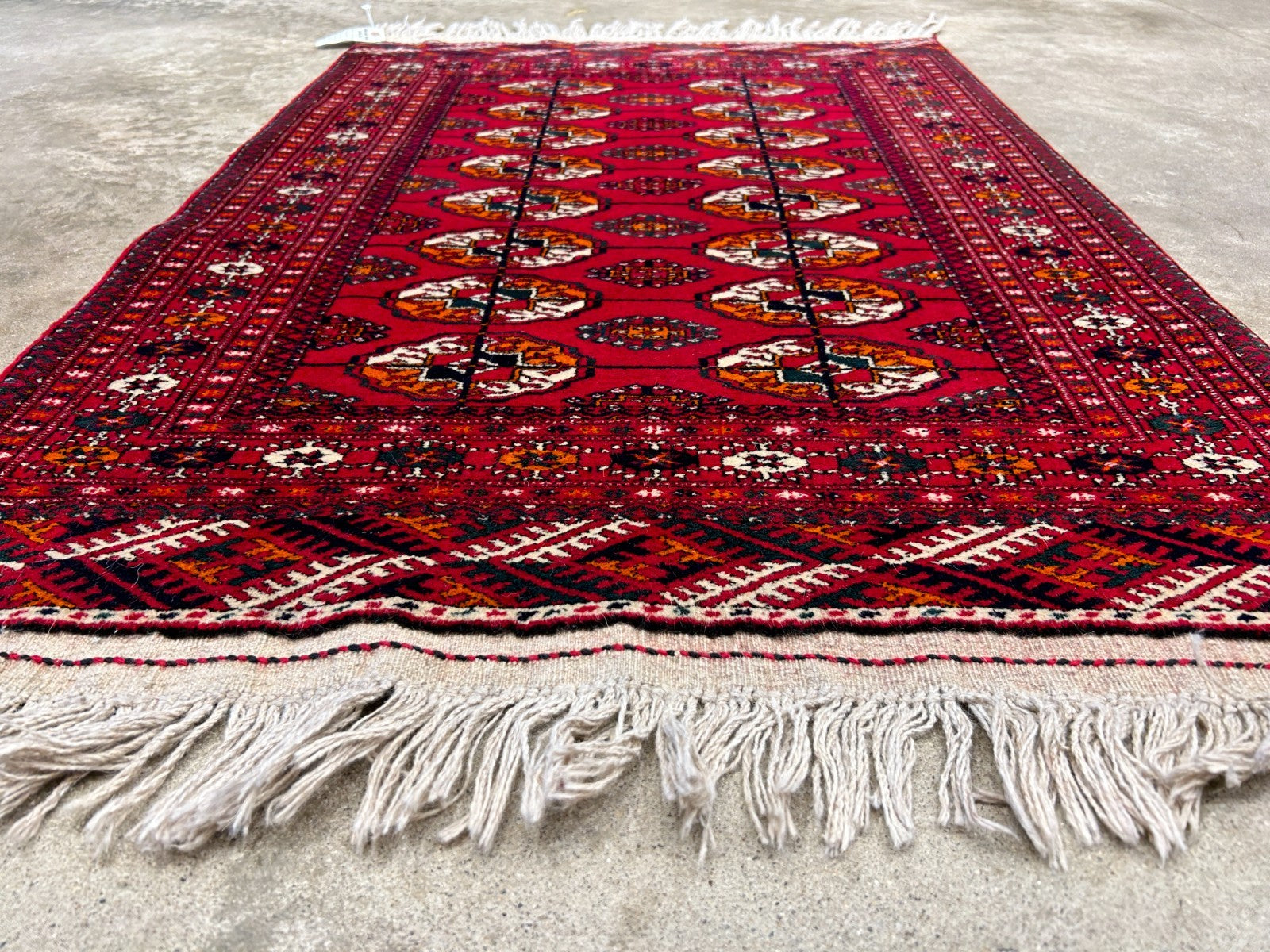 2'8"x3'10" Hand-Knotted 100% Wool Pile Bokhara Rug