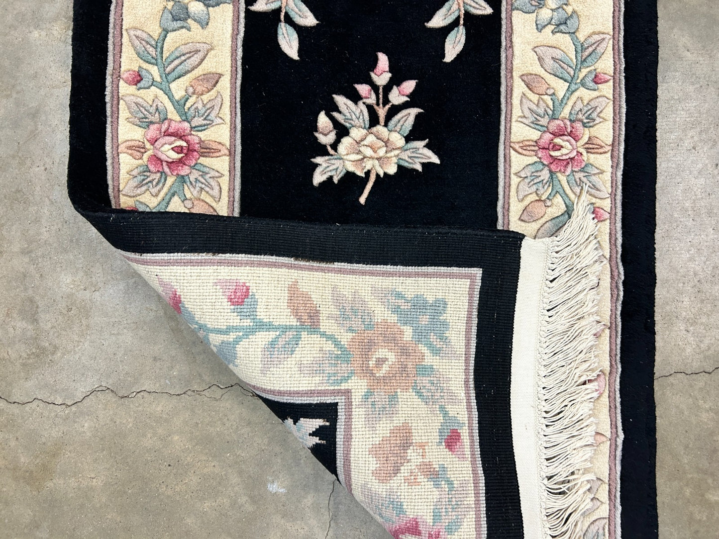 3'x5' Hand-Knotted 100% Wool Pile Art Deco Rug