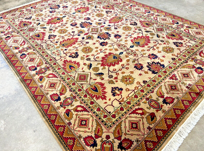 8'11" x 12' Hand-Knotted 100% Wool Carpet - Herize Design Area Rug