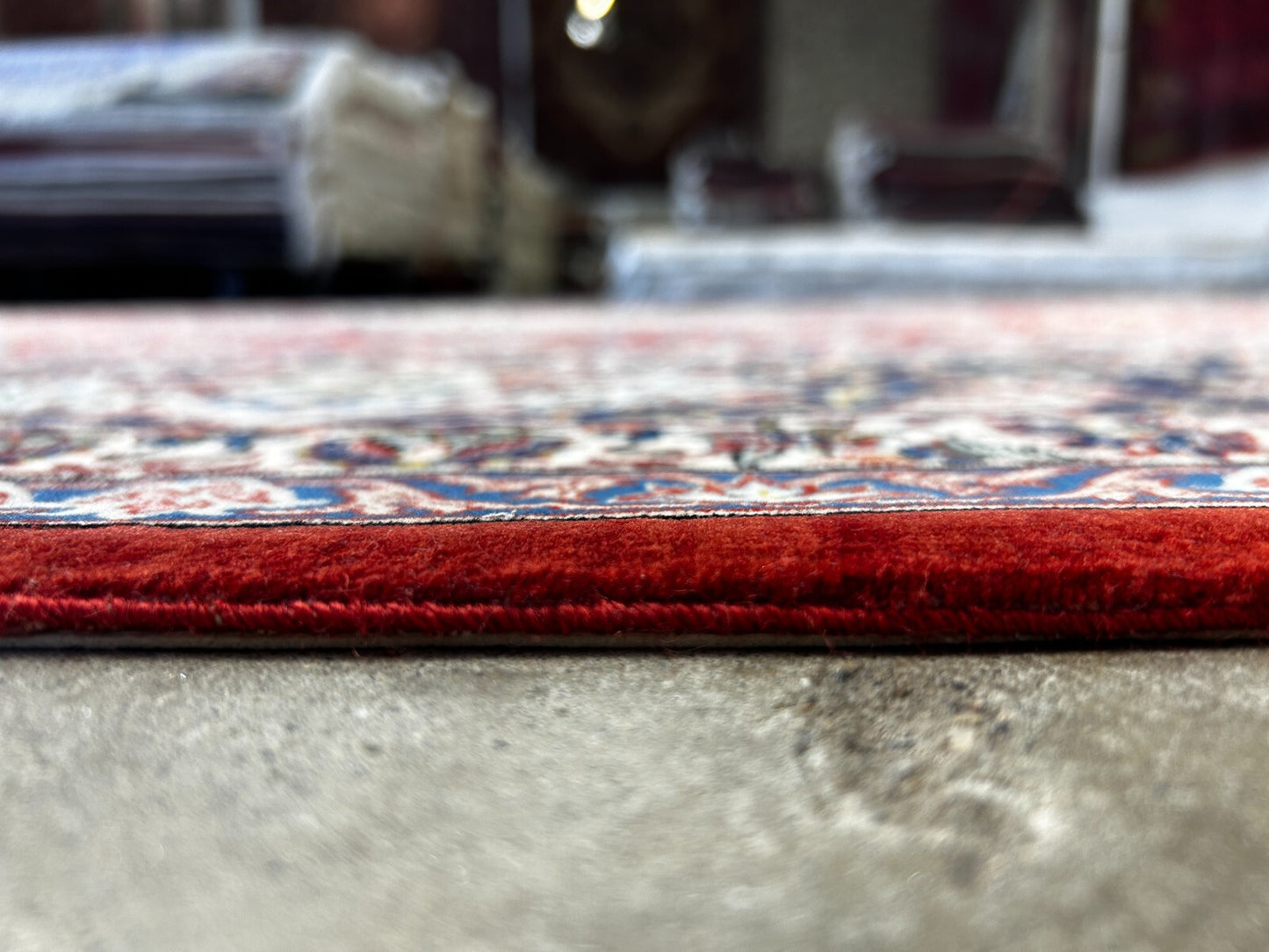 8'1"x11'9" Extra Fine Hand-Knotted Wool & Silk Isfahane Rug