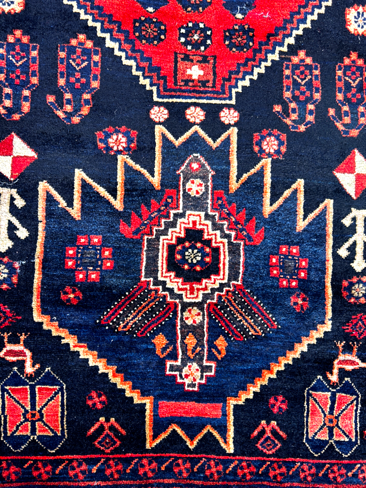 4'7" x 9'5" Hand-Knotted 100% Wool Carpet - Bidjare Area Rug