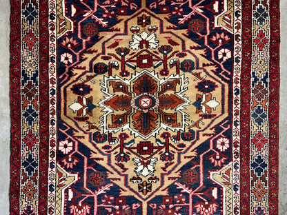 4'6"x7'4" Hand-Knotted 100% Wool Pile Herize Area Rug - Carpet