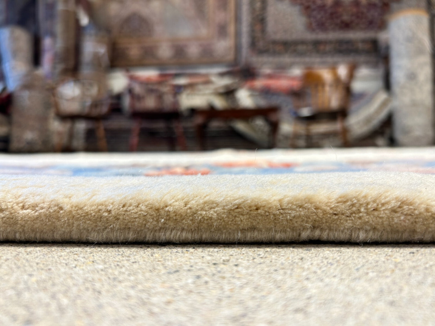 8'2" x 11'2" Hand-Knotted 100% Wool Carpet - Chinese Aubusson Area Rug