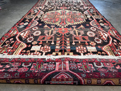 4'9" x 10'8" Hand-Knotted 100% Wool Pile Nahavande Area Rug - Carpet