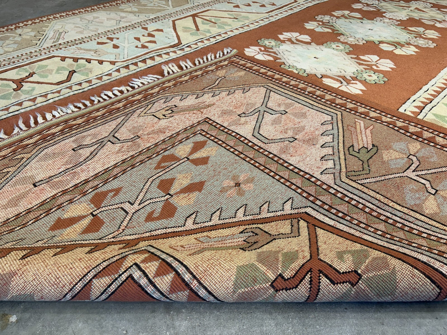 8'10"x11'8" Hand-Knotted 100%  Wool Pile Kazak Rug