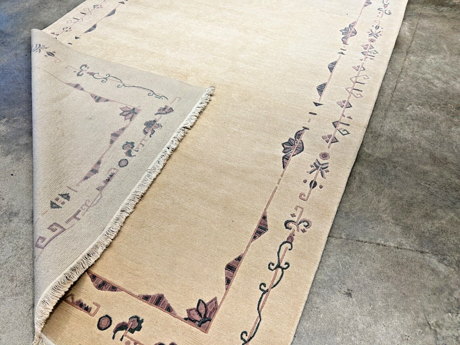 6'7"x9'10" Hand-Knotted 100% Wool Pile Indo-Nepali Carpet - Area Rug