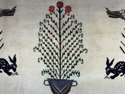 6’5”x9’6” Hand-Knotted 100% Wool Pile Oriental Area Rug - Carpet