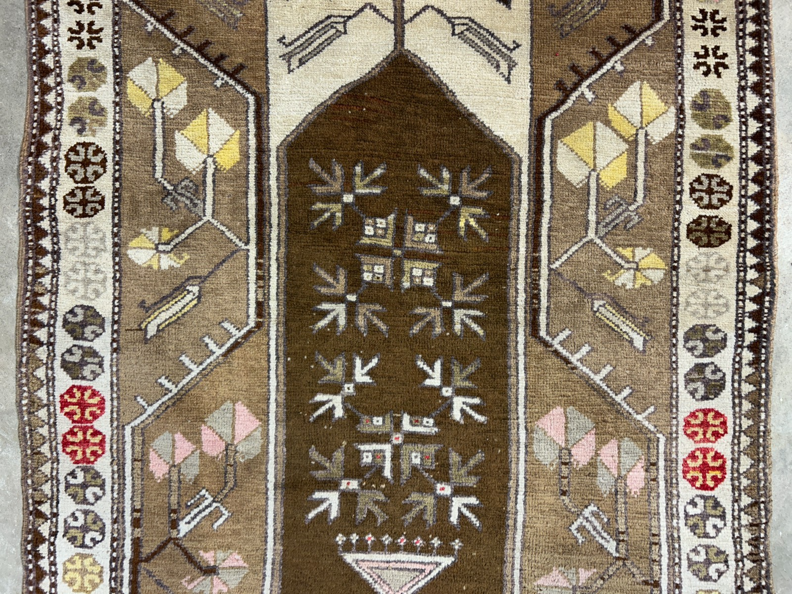 3'5"x5'3" Hand-Knotted 100% Wool Pile Kazak Area Rug - Carpet