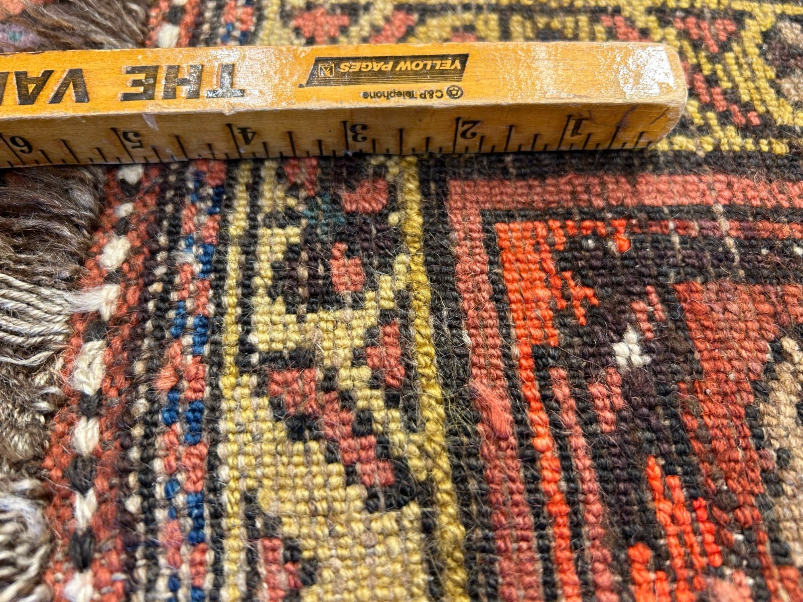 3'4"x6'6" Antique Hand-Knotted 100% Wool Pile Kordish Area Rug - Carpet