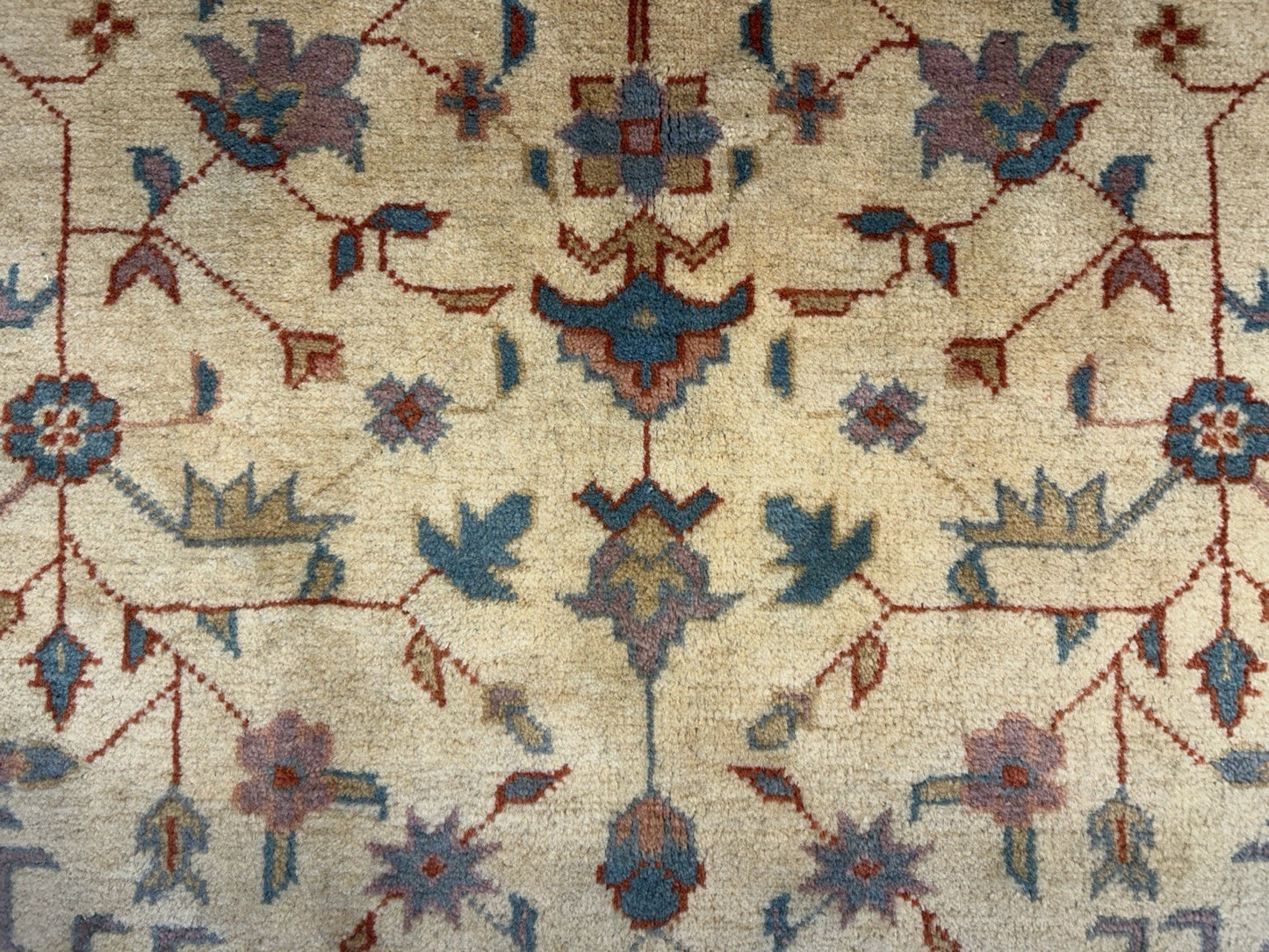 7’10”x9’6” Hand-Knotted 100% Wool Pile Oriental Area Rug - Carpet