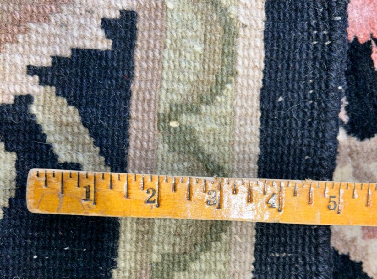 6'x9'2" Hand-Knotted 100% Wool Pile Indo-Tabati Carpet - Area Rug