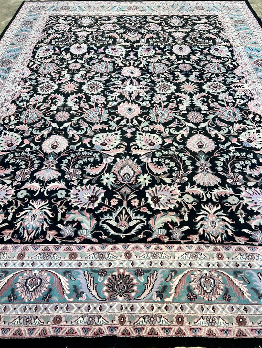 8'10" x 11'10" Hand-Knotted 100% Wool Carpet - Kashane Design Area Rug
