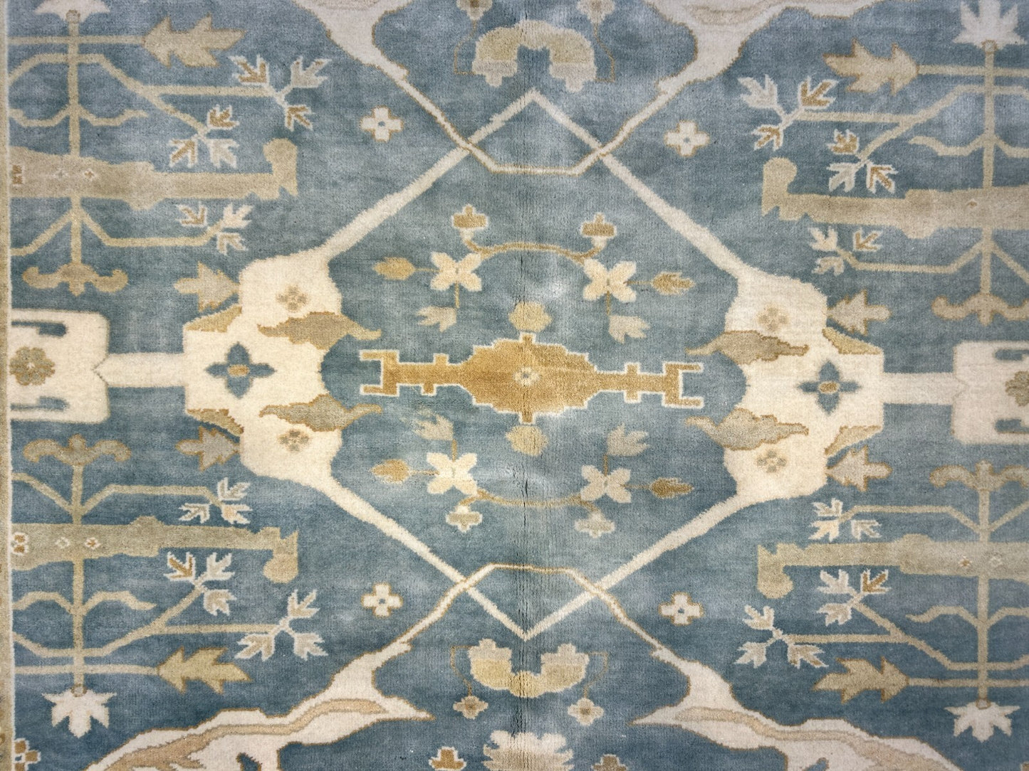 7'10" x 10'0" Hand-Knotted 100% Wool Carpet - Indian Oushak Area Rug