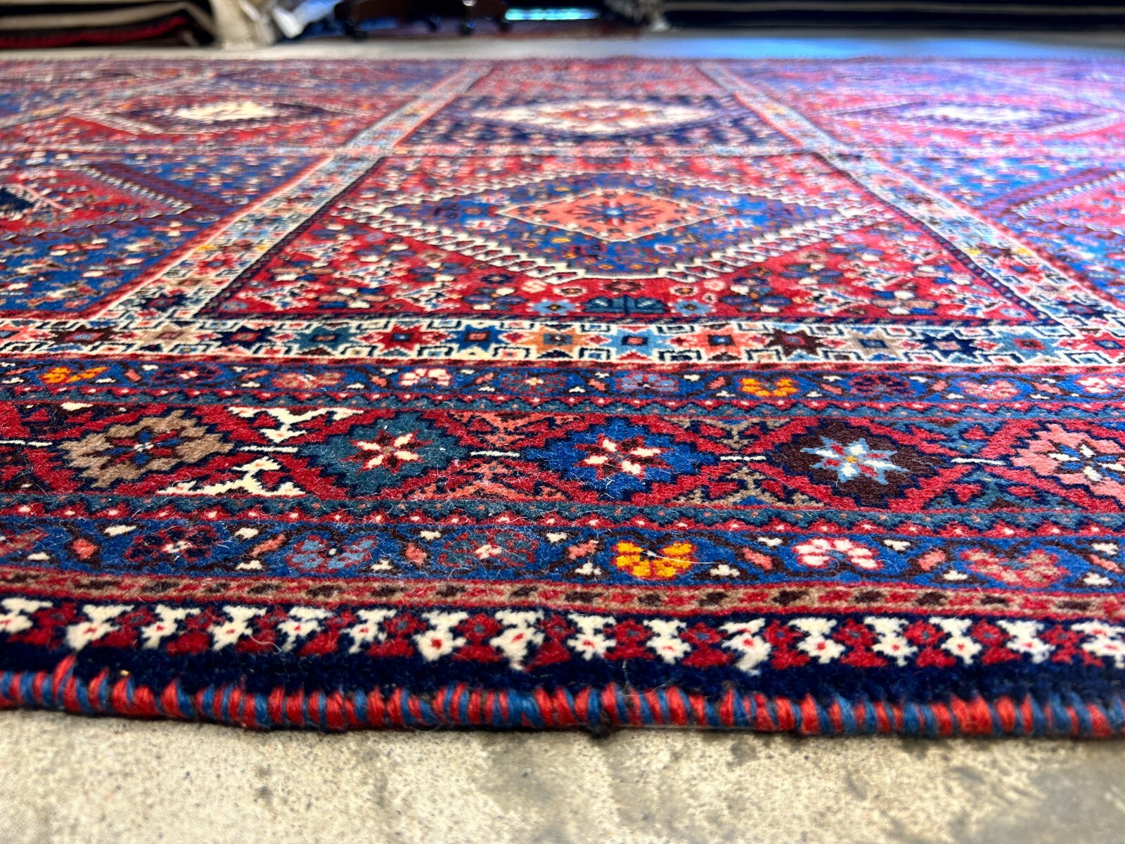 7'x9'7" Hand-Knotted 100% Wool Pile Yalame Carpet - Area Rug