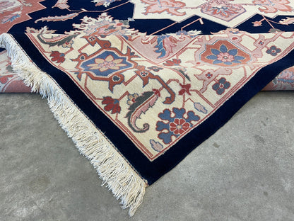 8'10"x11'11" Hand-Knotted 100% Wool Pile IndoHeriz Rug