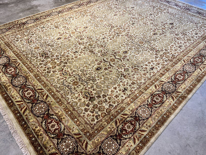 8'10"x11'10" Hand-Knotted 100% Wool Pile Oriental Rug