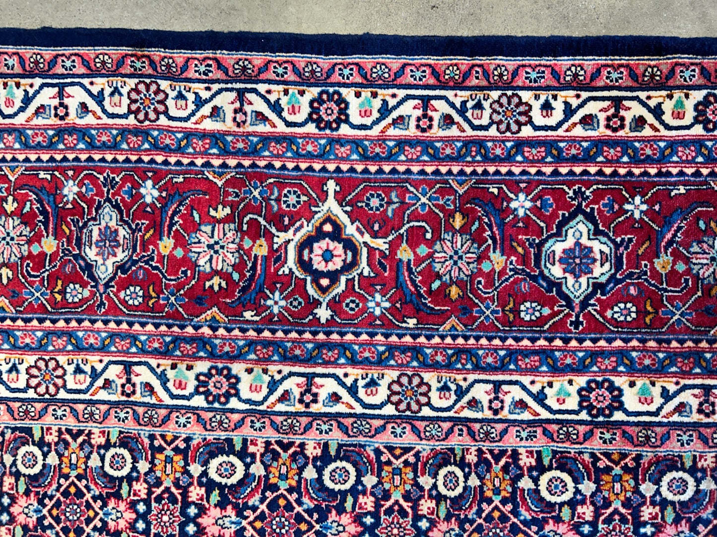 8'11"x11'8" Hand-Knotted 100% Wool Pile Bidjar Rug