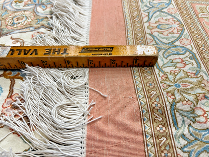 9'10"x13' Exquisite Signed Hand-Knotted 100% Silk Qume Rug