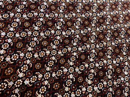 8'4"x11'3" Fine Hand-Knotted Wool & Silk Oriental Rug - Area Carpet