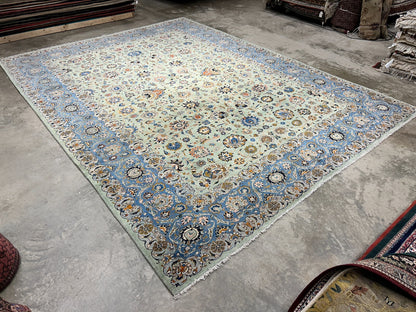 10'6"x14'6" Hand-Knotted 100% Wool Pile Kashane Rug