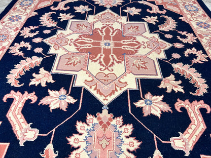 6'x 9' Hand-Knotted 100% Wool Carpet - Herize Design Area Rug