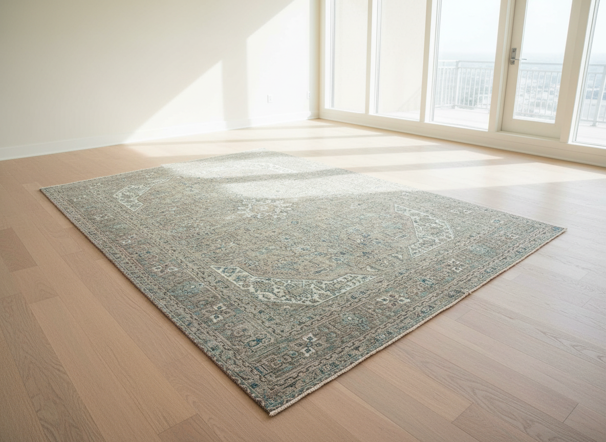 9'8"x12'5" Hand-Knotted 100% Wool Pile Herize Rug