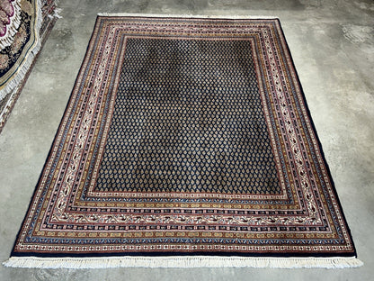 7’11”x10’ Vintage Hand-Knotted 100% Wool Pile Oriental Area Rug - Carpet