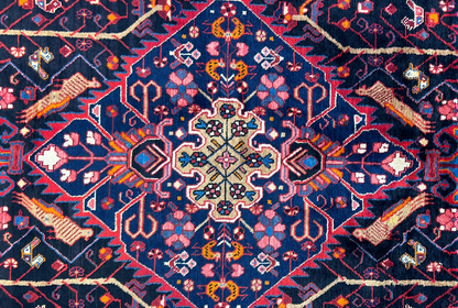 5'6" x 10'5" Hand-Knotted 100% Wool Carpet - Nahavande Area Rug