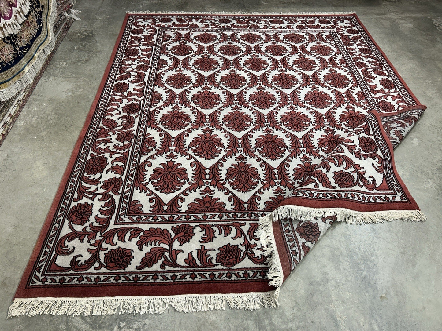 8’x9’11” Hand-Knotted 100% Wool Pile Oriental Area Rug - Carpet