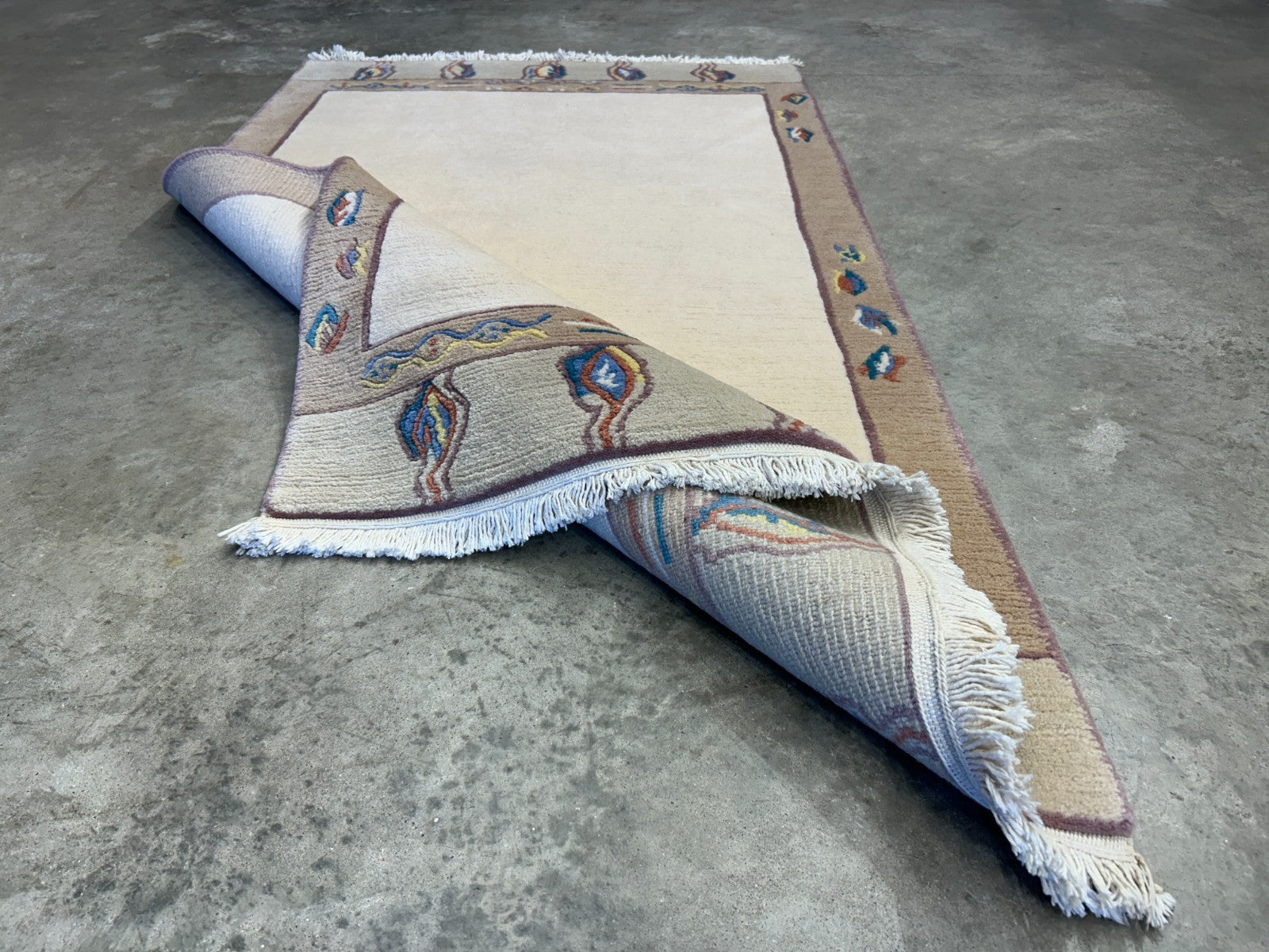 3'x5'3" Hand-Knotted 100% Wool Pile Nepali Area Rug - Carpet