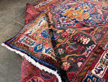 4'8" x 9'3" Hand-Knotted 100% Wool Pile Nahavande Area Rug - Carpet