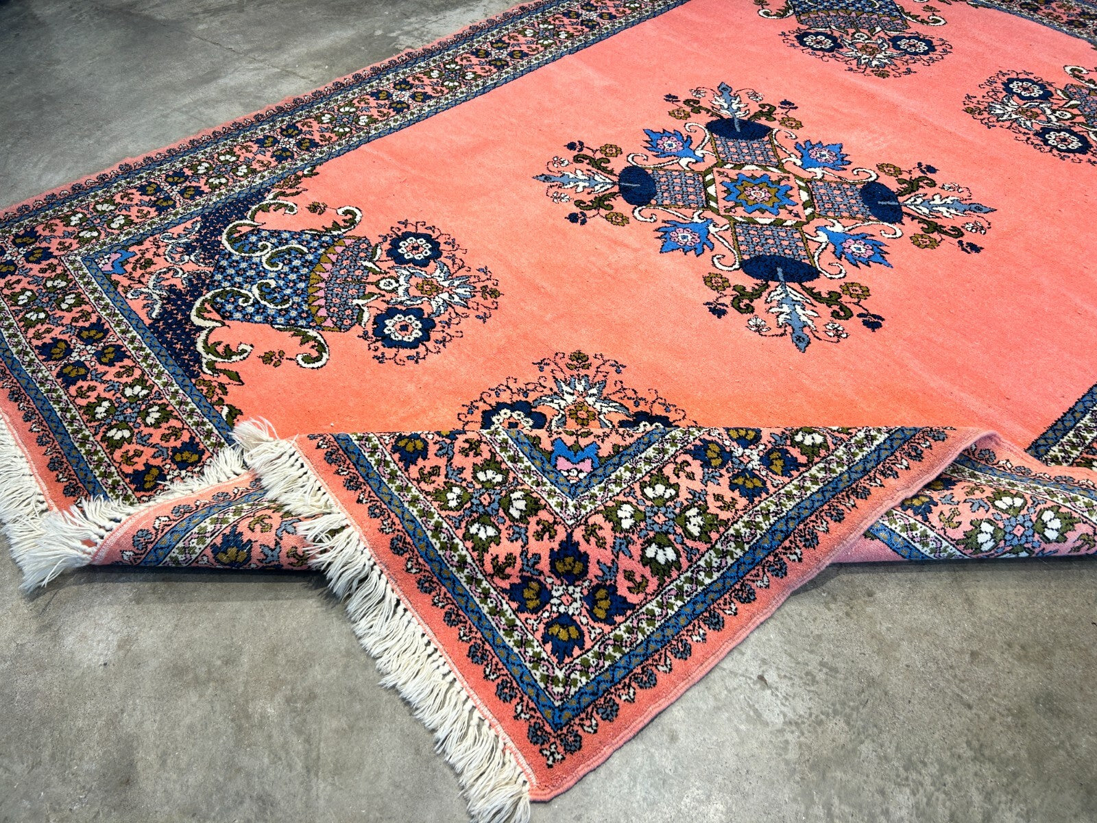 6'10"x9'1" Hand-Knotted 100% Wool Pile Morocco Carpet - Area Rug
