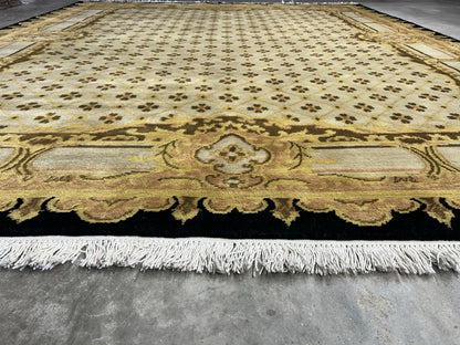 8’2”x10’1” Hand-Knotted 100% Wool Pile Oriental Area Rug - Carpet