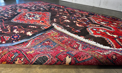 4'10" x 8'1'' Hand-Knotted 100% Wool Pile Hamadane Area Rug