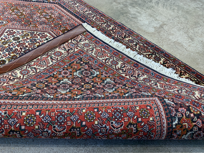 2'11"x4'11'' Hand-Knotted 100% Wool Bidjare Area Rug - Area Carpet