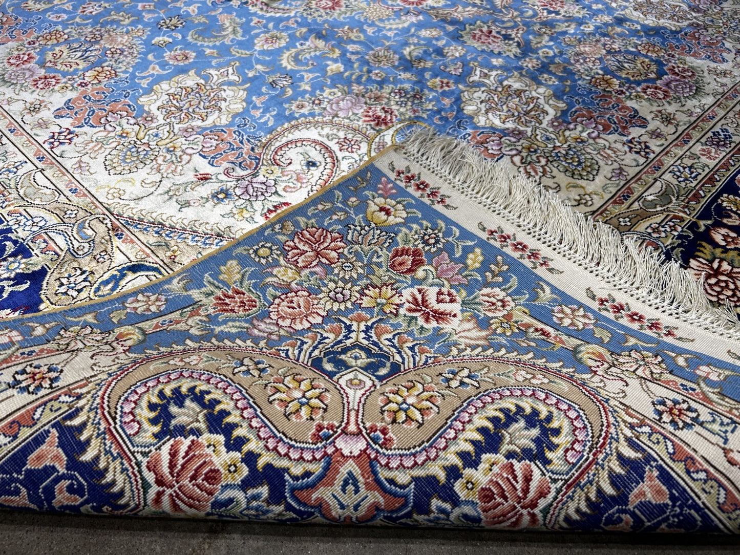 6'x9' Exquisite Hand-Knotted 100% Silk Oriental Rug