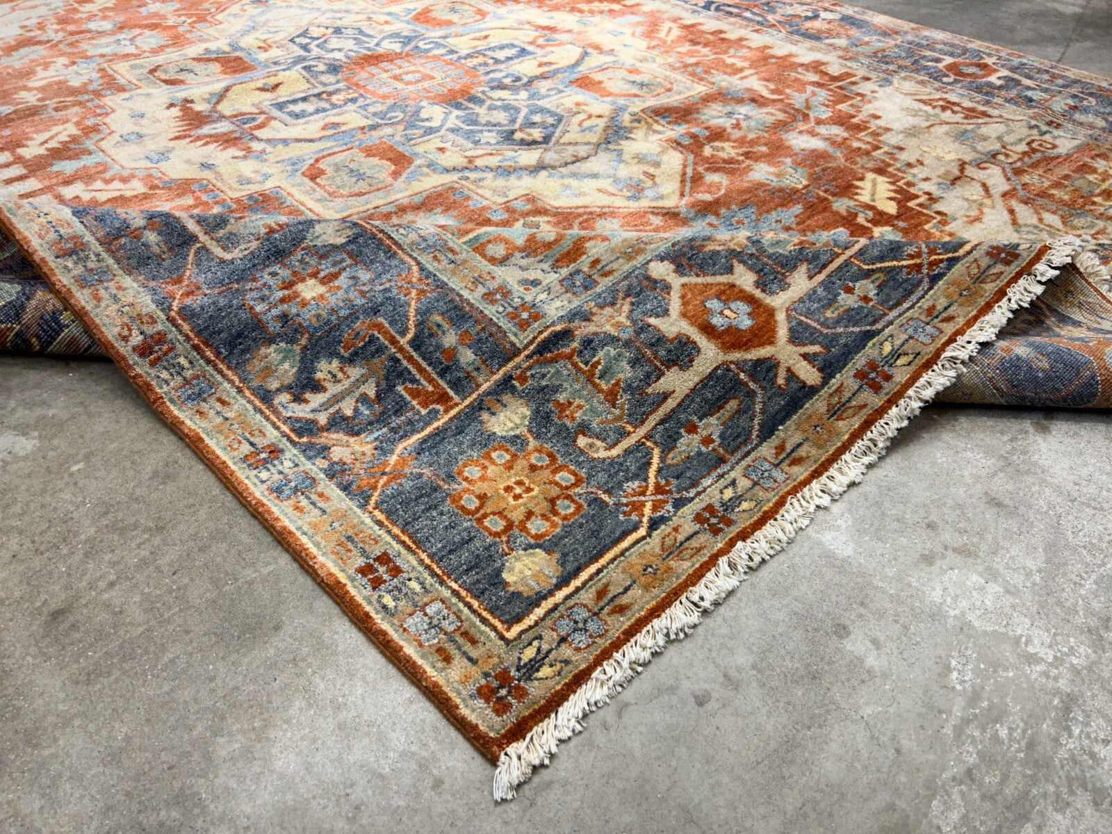 8'10" x 11'8" Hand-Knotted 100% Wool Carpet - Herize Design Area Rug