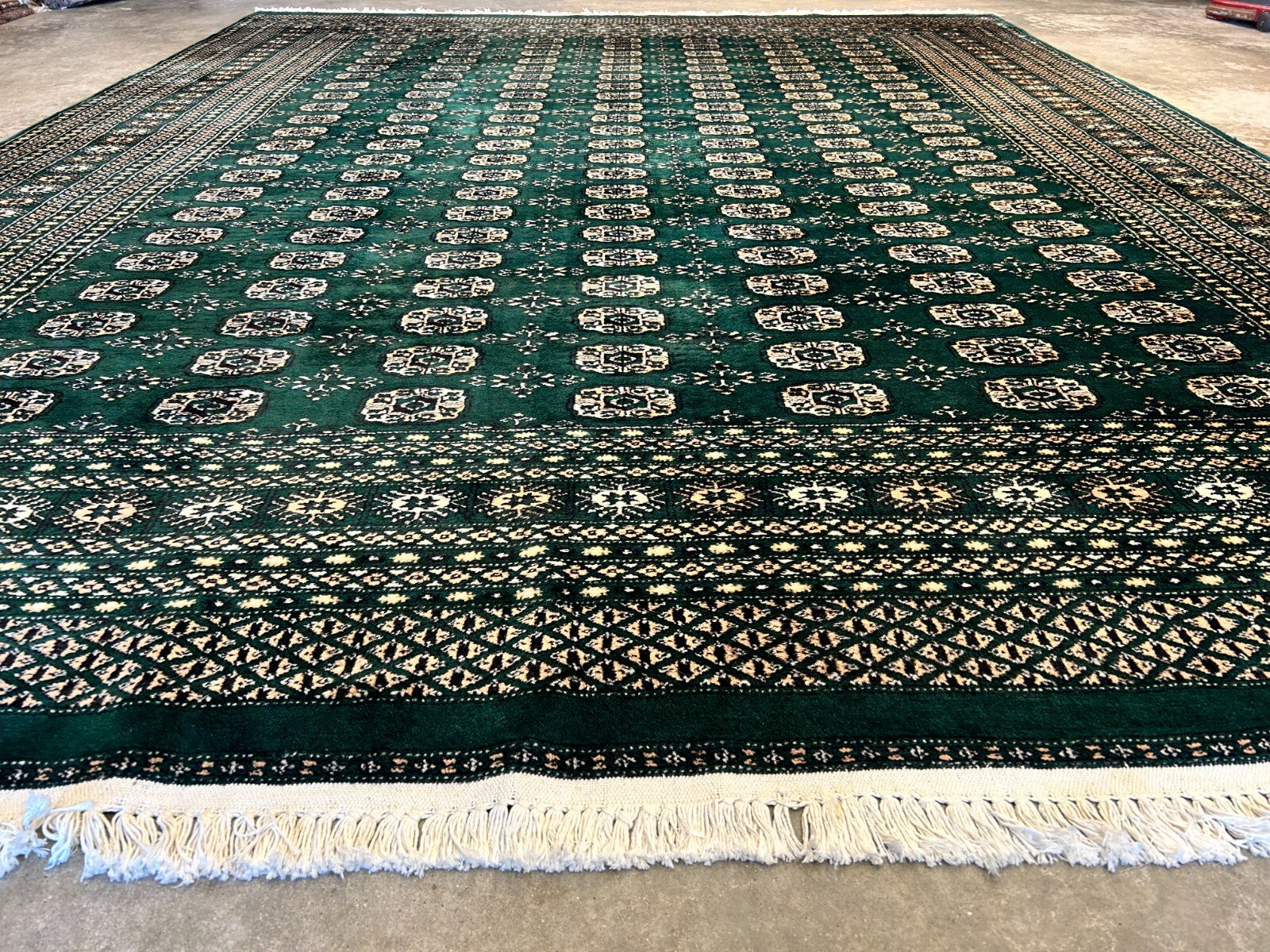 8'x10' Hand-Knotted 100% Wool Pile Bokhara Rug