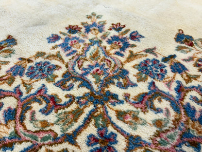 10'11"x14'9" Hand-Knotted 100% Wool Pile Kermane Area Rug - Carpet
