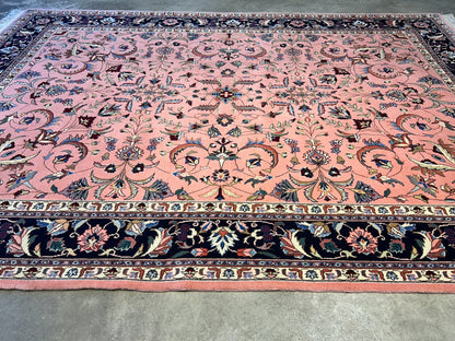 9'x12' Hand-Knotted 100% Wool Pile Romanian Rug