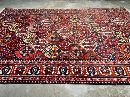 6'6"x10'1" Hand-Knotted 100% Lamb Wool Bakhtiarie Carpet - Area Rug